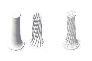 David Martin Sunderland fluted column drafting