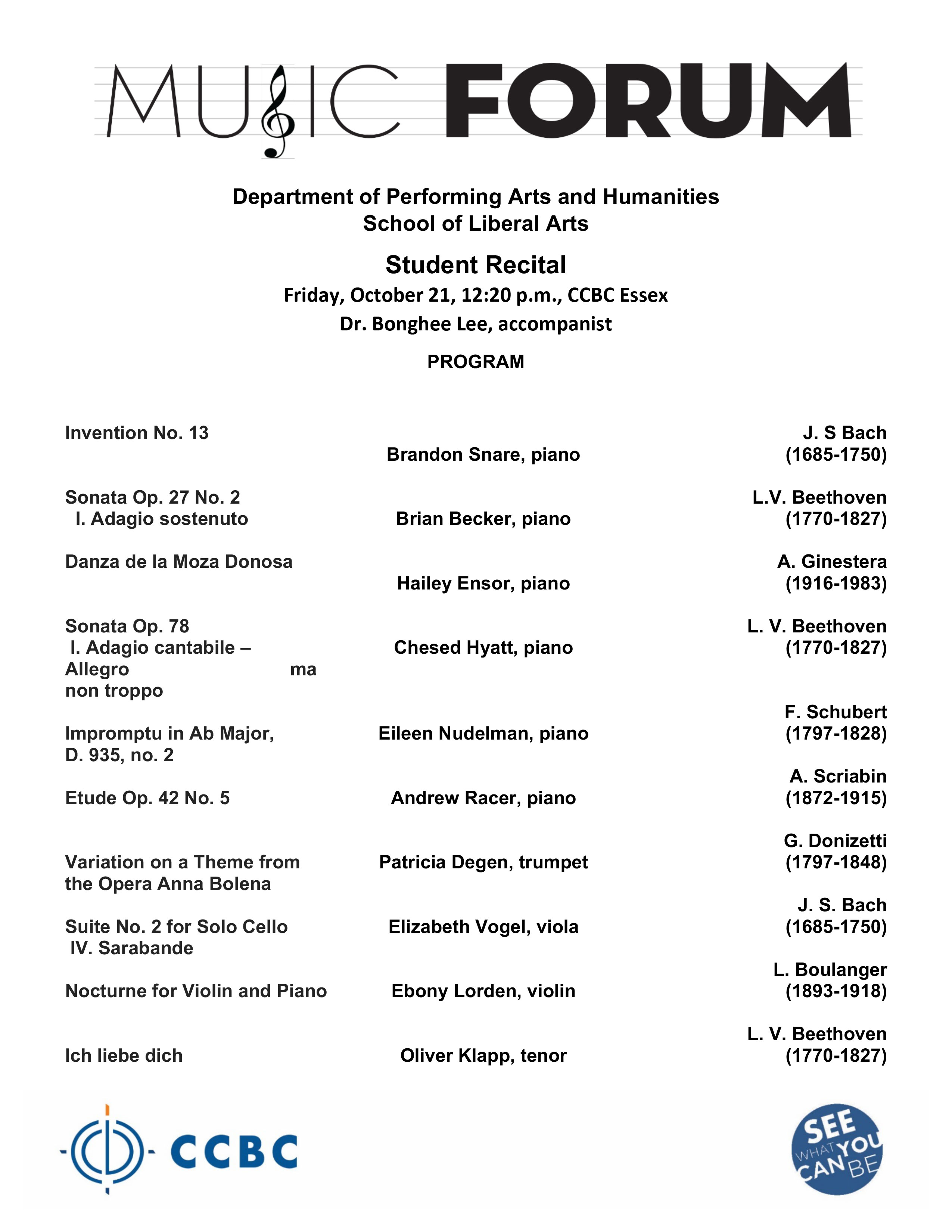 Music Forum October 21 page 1